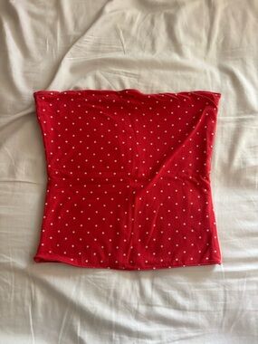Hollister Red Polka Dot Tube Top